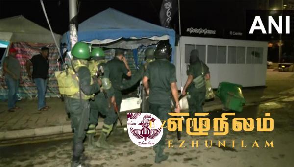 கொழும்பில் பதற்றம் : ஜனாதிபதி செயலகத்தை முற்றுகையிட்டது இராணுவம் : கோட்டா கோ கம போராட்டக்காரர்கள் விரட்டியடிப்பு