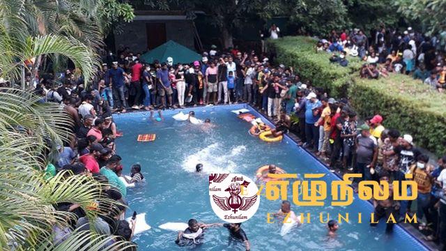 ஆர்ப்பாட்டக்காரர்கள் தொடர்ந்தும் ஜனாதிபதி மாளிகையில் ஆர்ப்பாட்டக்காரர்கள் தொடர்ந்தும் ஜனாதிபதி மாளிகையில்