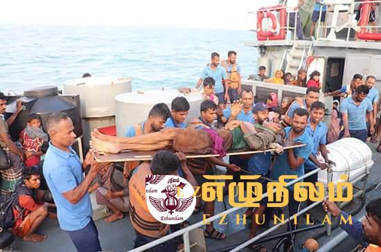 வடமராட்சி கடலில் தத்தளித்த 104 ரோகிங்கியர்களும் யாழில்