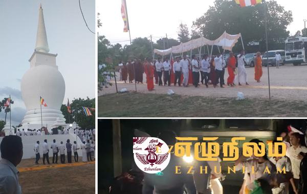 தென்பகுதியிலிருந்து கொண்டுவரப்பட்ட மக்களுடன் இரகசியமாக திறந்து வைக்கப்பட்டது தையிட்டி விகாரை; ஊடகங்களுக்கு அனுமதி மறுப்பு! தென்பகுதியிலிருந்து கொண்டுவரப்பட்ட மக்களுடன் இரகசியமாக திறந்து வைக்கப்பட்டது தையிட்டி விகாரை; ஊடகங்களுக்கு அனுமதி மறுப்பு!