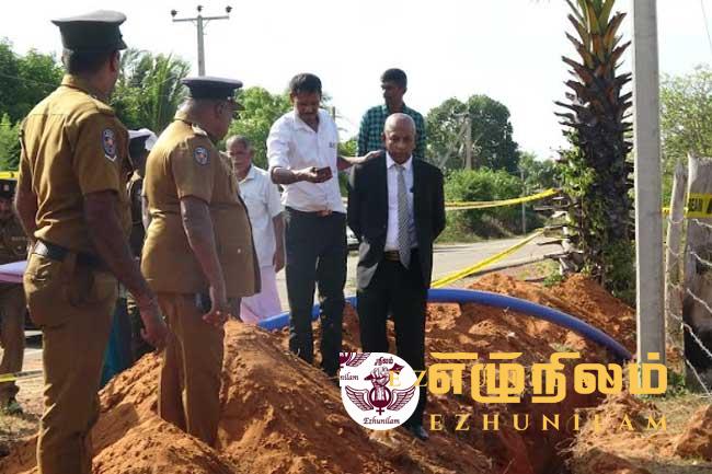 மனித எச்சங்கள் காணப்படும் பகுதியை பாதுகாக்குமாறு பணிப்பு மனித எச்சங்கள் காணப்படும் பகுதியை பாதுகாக்குமாறு பணிப்பு
