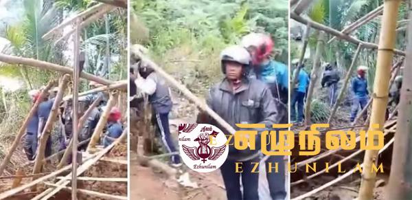 இரத்தினபுரி வெள்ளந்துரை தோட்ட குடியிருப்பு உடைக்கப்பட்டமையால் பரபரப்பு