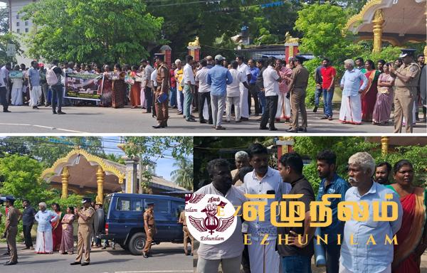 மட்டக்களப்பு செங்கலடி பிரதான வீதியில் பாரிய போராட்டத்தை முன்னெடுத்துள்ள பண்ணையாளர்கள்; குவிக்கப்பட்டுள்ள பொலிஸார்