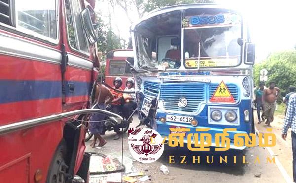 அம்பாறையில் இரு பஸ்கள் மோதி விபத்து; 23 பேர் வைத்தியசாலையில்! அம்பாறையில் இரு பஸ்கள் மோதி விபத்து; 23 பேர் வைத்தியசாலையில்!