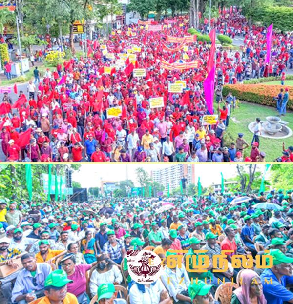 2018 க்குப் பின் களைகட்டிய மேதினக் கூட்டங்கள்!; தேர்தலுக்காக பலத்தைக் காட்ட போட்டி போட்ட பிரதான கட்சிகள்