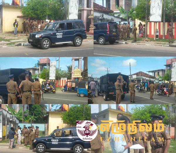 முள்ளிவாய்க்கால் கஞ்சி தயாரிக்க முற்பட்டவர்களை தடுக்க கல்முனை பாண்டிருப்பில் நூற்றுக்கணக்கான பொலிஸார் குவிப்பு