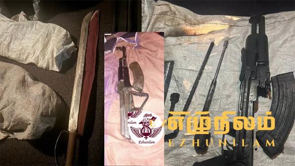 வாழைச்சேனையில் மௌலவி கைது: ரீ 56 ரக துப்பாக்கிகள்,வாள் போன்றவை கைப்பற்றப்பட்டன வாழைச்சேனையில் மௌலவி கைது: ரீ 56 ரக துப்பாக்கிகள்,வாள் போன்றவை கைப்பற்றப்பட்டன