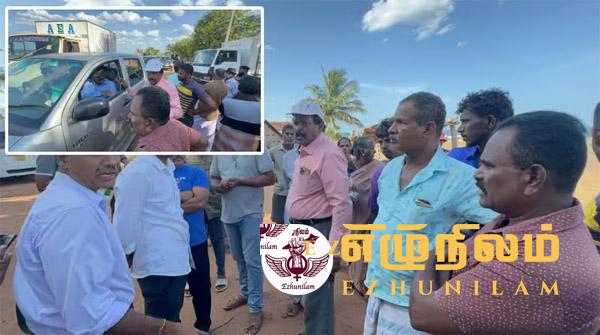 கனிய மணல் அகழ்வுக்காக வந்த அரச அதிகாரிகள்; தனி ஒருவராக போராடி வென்ற மக்கள் பிரதிநிதி கனிய மணல் அகழ்வுக்காக வந்த அரச அதிகாரிகள்; தனி ஒருவராக போராடி வென்ற மக்கள் பிரதிநிதி