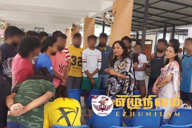 மியன்மார் அடிமை முகாமிலிருந்து நாடு திரும்பிய 20 இலங்கையர்கள் மியன்மார் அடிமை முகாமிலிருந்து நாடு திரும்பிய 20 இலங்கையர்கள்