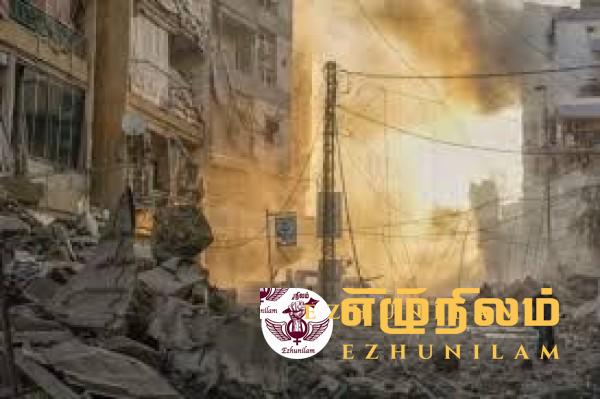 லெபனானில் குண்டு மழைத் தாக்குதல்; 52 பேர் பலி! லெபனானில் குண்டு மழைத் தாக்குதல்; 52 பேர் பலி!