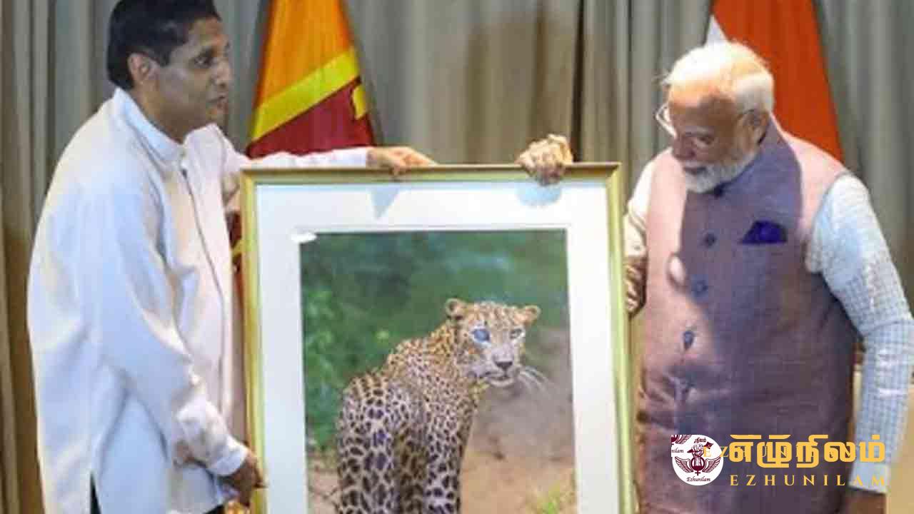 ஐ-ஒன் இன் சிறப்பு புகைப்படத்தை மோடிக்கு வழங்கிய சஜித் ஐ-ஒன் இன் சிறப்பு புகைப்படத்தை மோடிக்கு வழங்கிய சஜித்