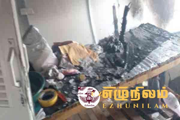 பிரபாகரனுக்கு அஞ்சி தீ வைத்தவர் கைது பிரபாகரனுக்கு அஞ்சி தீ வைத்தவர் கைது