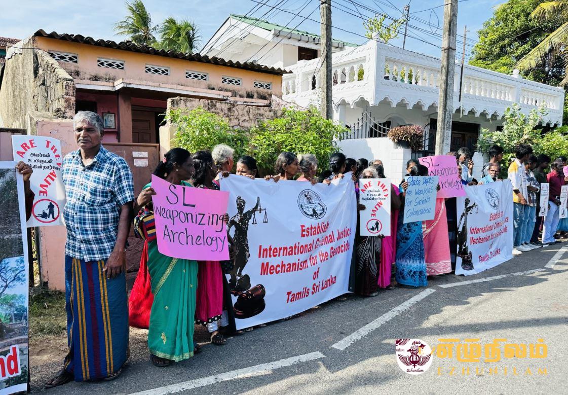 ஐநா மனித உரிமைகள் ஆணையரின் வருகையை முன்னிட்டு திருகோணமலையில் போராட்டம்