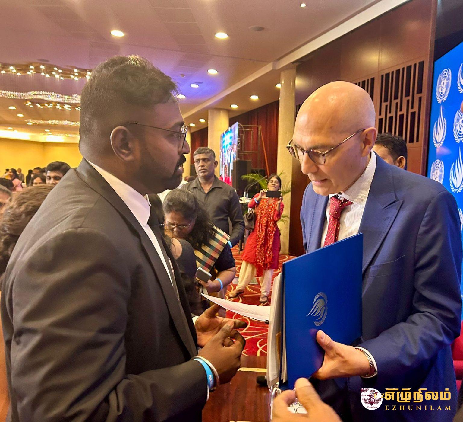 ஐ.நா. மனித உரிமைகள் ஆணையரிடம் மலையக மக்களின் நில உரிமைகள், பொருளாதார சுதந்திரம் மற்றும் நிர்வாக பாகுபாடு குறித்த அறிக்கை கையளிப்பு ஐ.நா. மனித உரிமைகள் ஆணையரிடம் மலையக மக்களின் நில உரிமைகள், பொருளாதார சுதந்திரம் மற்றும் நிர்வாக பாகுபாடு குறித்த அறிக்கை கையளிப்பு